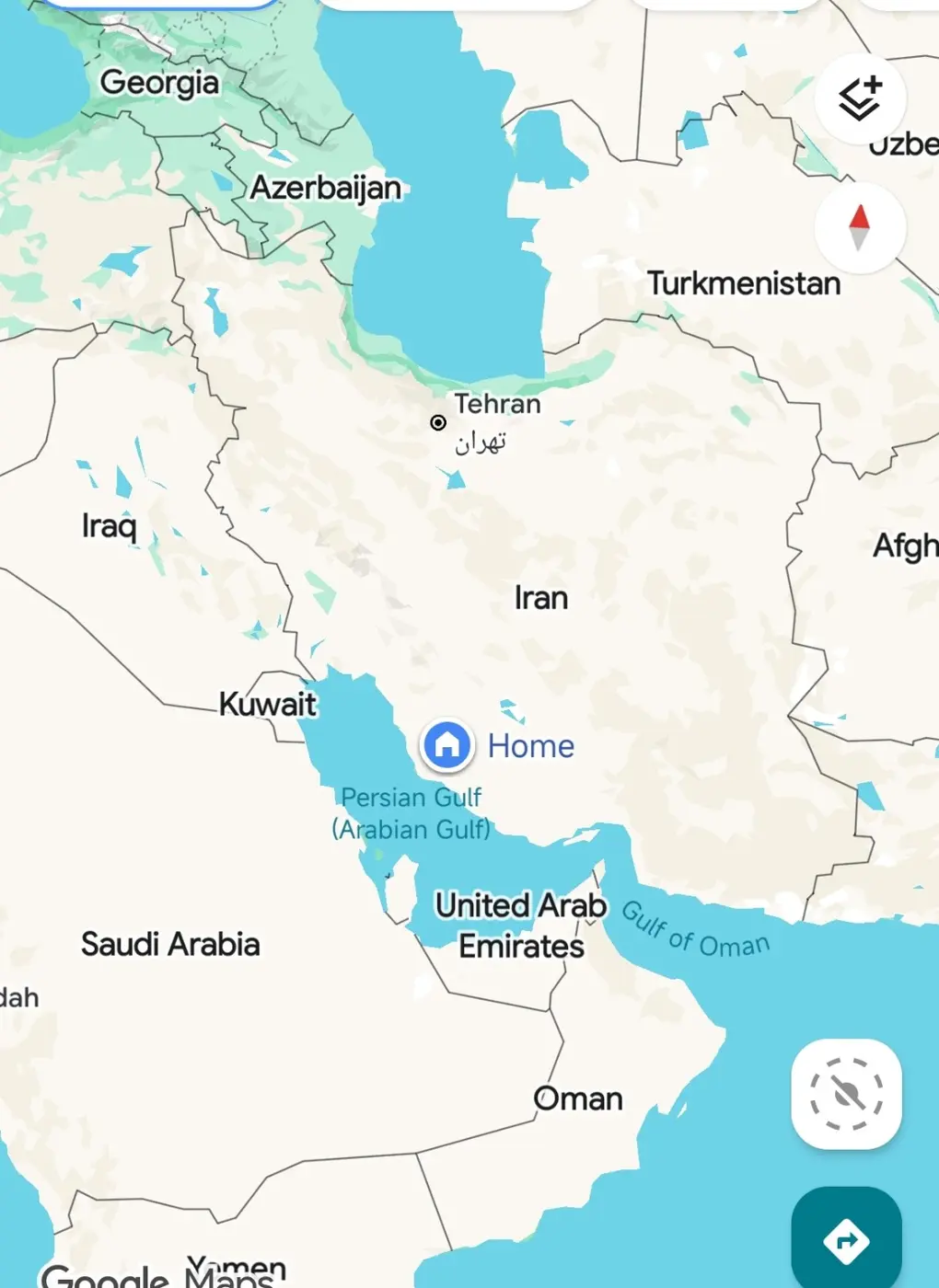 Map showing Farashband origin in Fars, Iran
